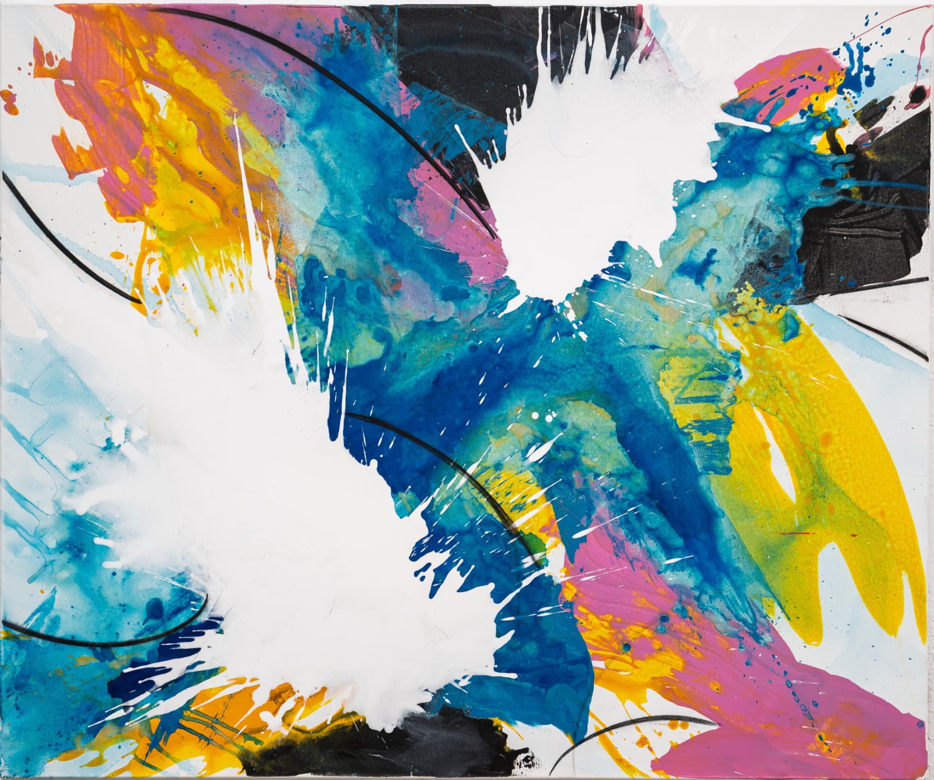 Mirando al mar, soñé — obra abstracta original de Núria Calatayud